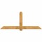 Ekena Millwork Eugene Rough Sawn Timber Gable Bracket, Western Red Cedar, 84"W x 35"H x 2"D x 6"F, 10/12 Pitch GBW084X35X0206EUG00RWR - alternate 1